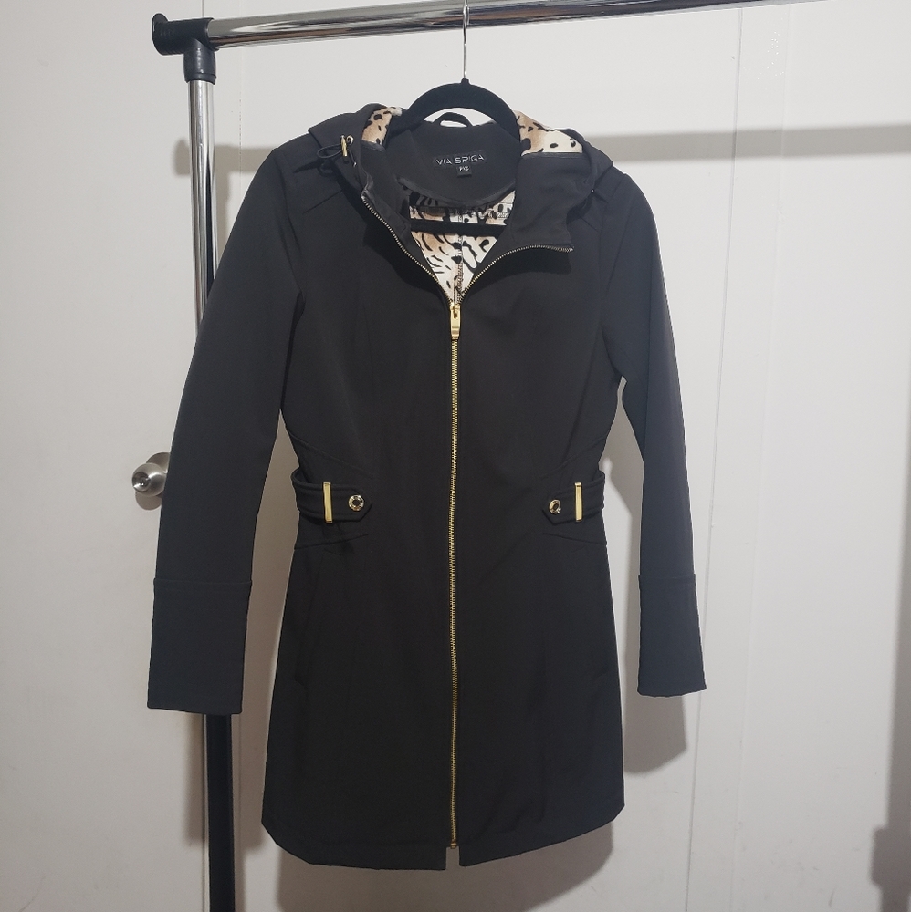 Via Spiga water resistant rain trench jacket coat